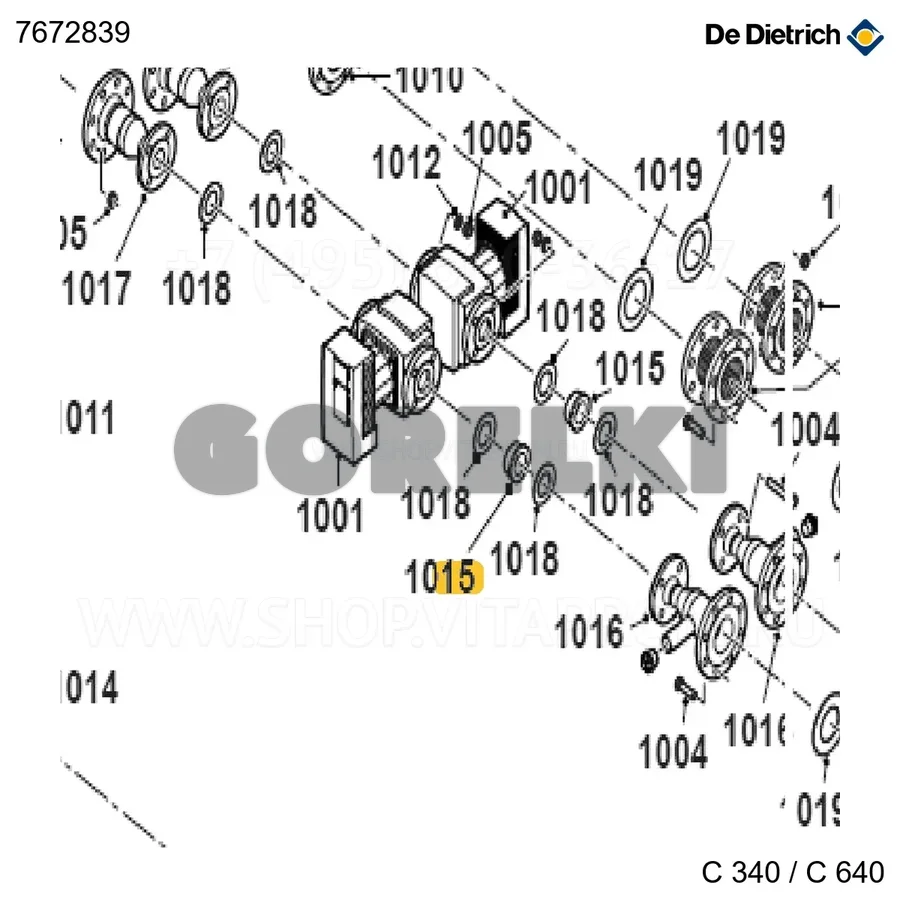 Клапан обратный DN65 De Dietrich 7672839 для газового котла