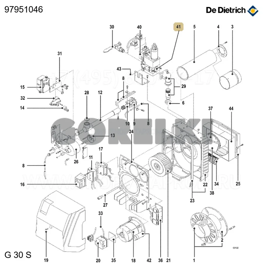 Кольцо уплотнительное mb-zrdle 407 (2 шт/уп) De Dietrich 97951046 для газового котла
