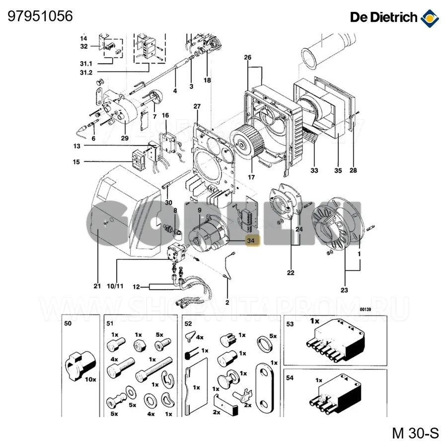 Конденсатор 12µf-420v-470v De Dietrich 97951056 для газового котла