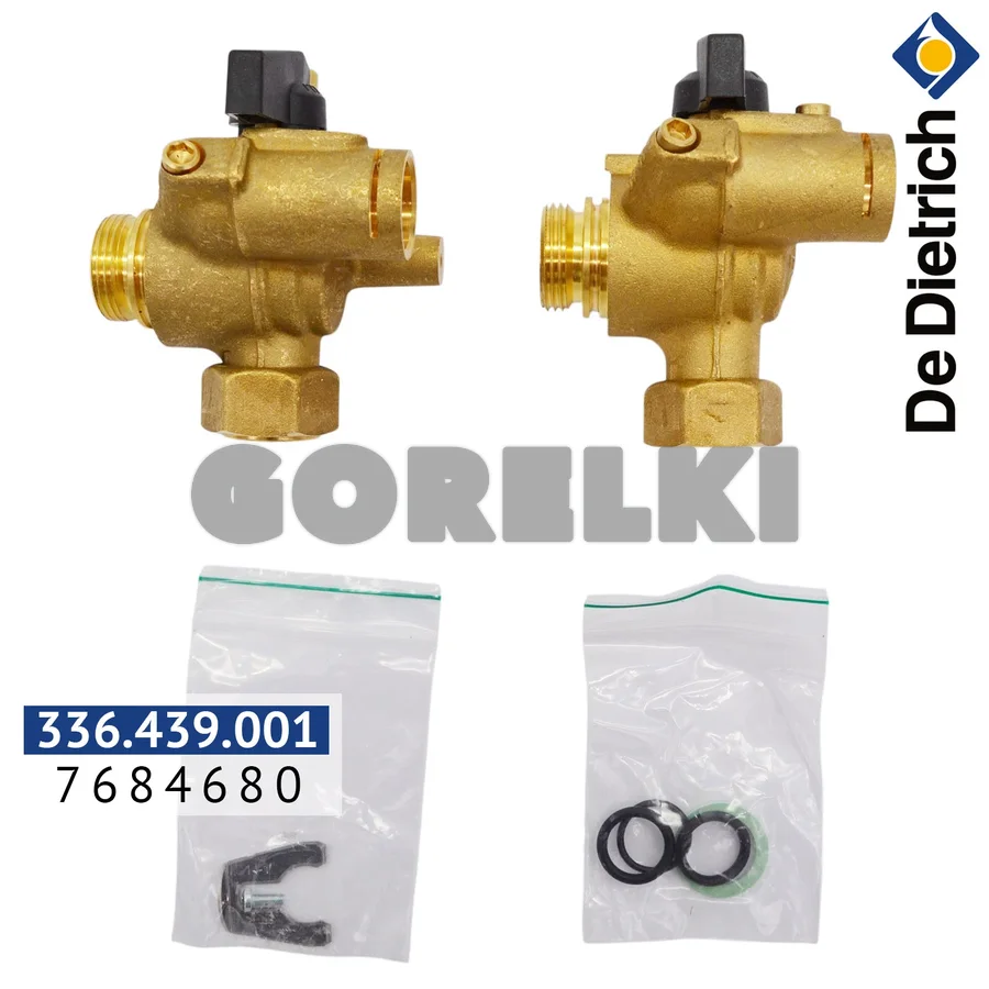 Краны подачи/обратки отопления De Dietrich 7684680 для газового котла