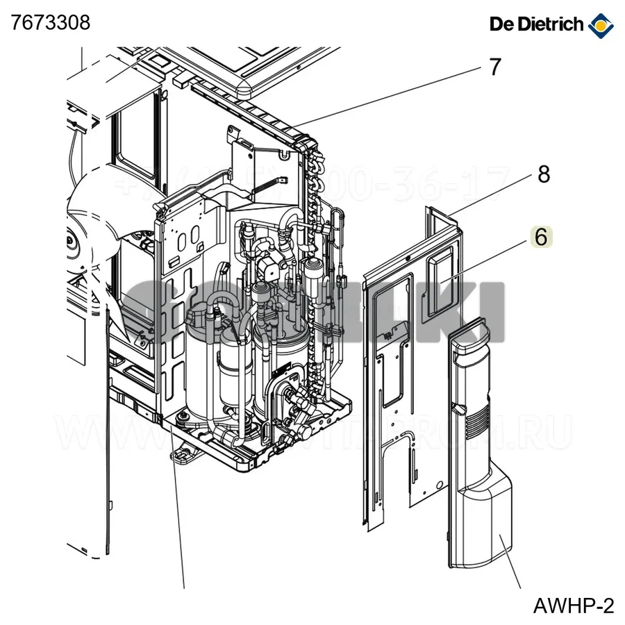 Люк De Dietrich 7673308 для газового котла
