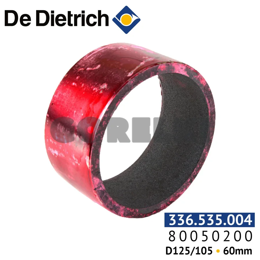 Окрашенный стальной ниппель De Dietrich D125/105 Н60мм 80050200 для газового котла
