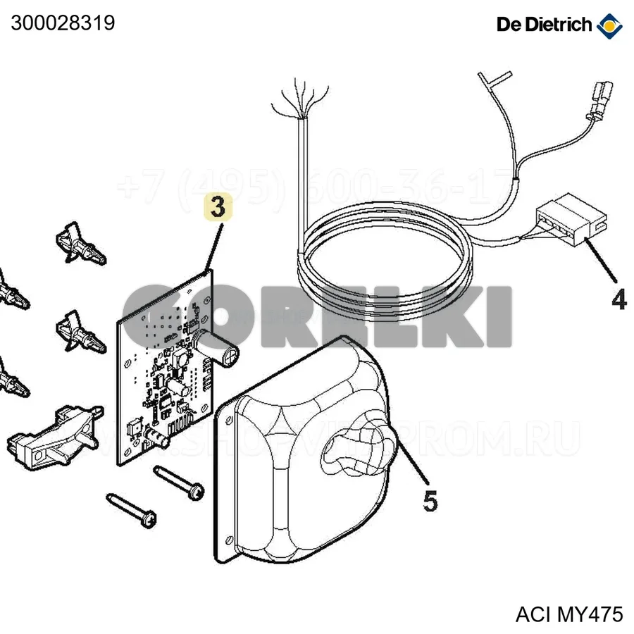 Плата aci-bdr De Dietrich 300028319 для газового котла