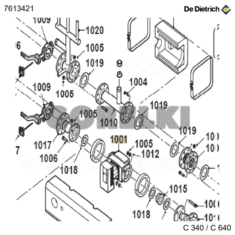 Плата wilo if 0-10v De Dietrich 7613421 для газового котла