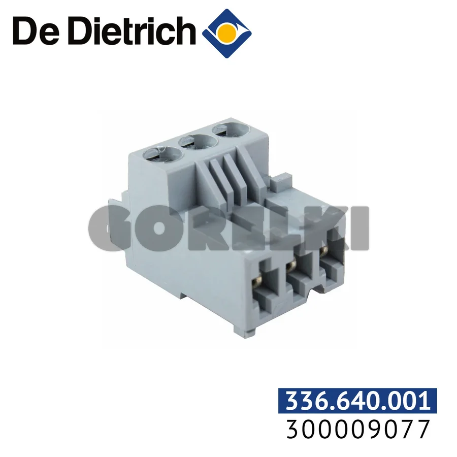 Разъем De Dietrich 3-контактный установленный вспомогательный насос 300009077 для газового котла