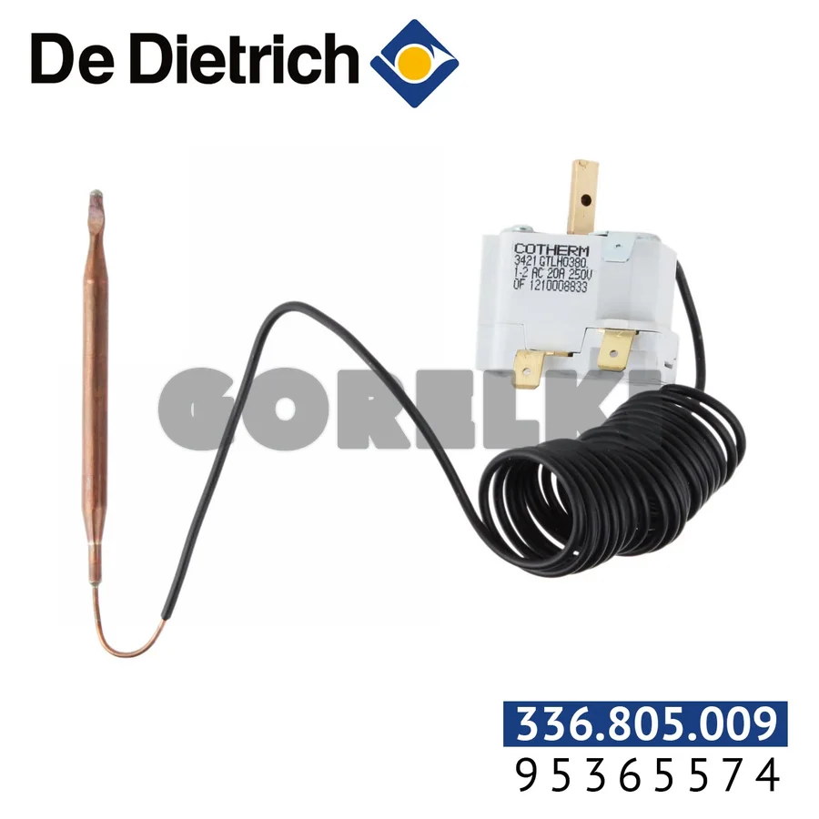 Регулировочный термостат De Dietrich 30-90°C 95365574 для газового котла