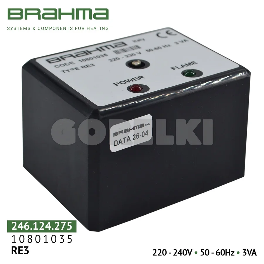 Реле пламени Brahma RE3 10801035