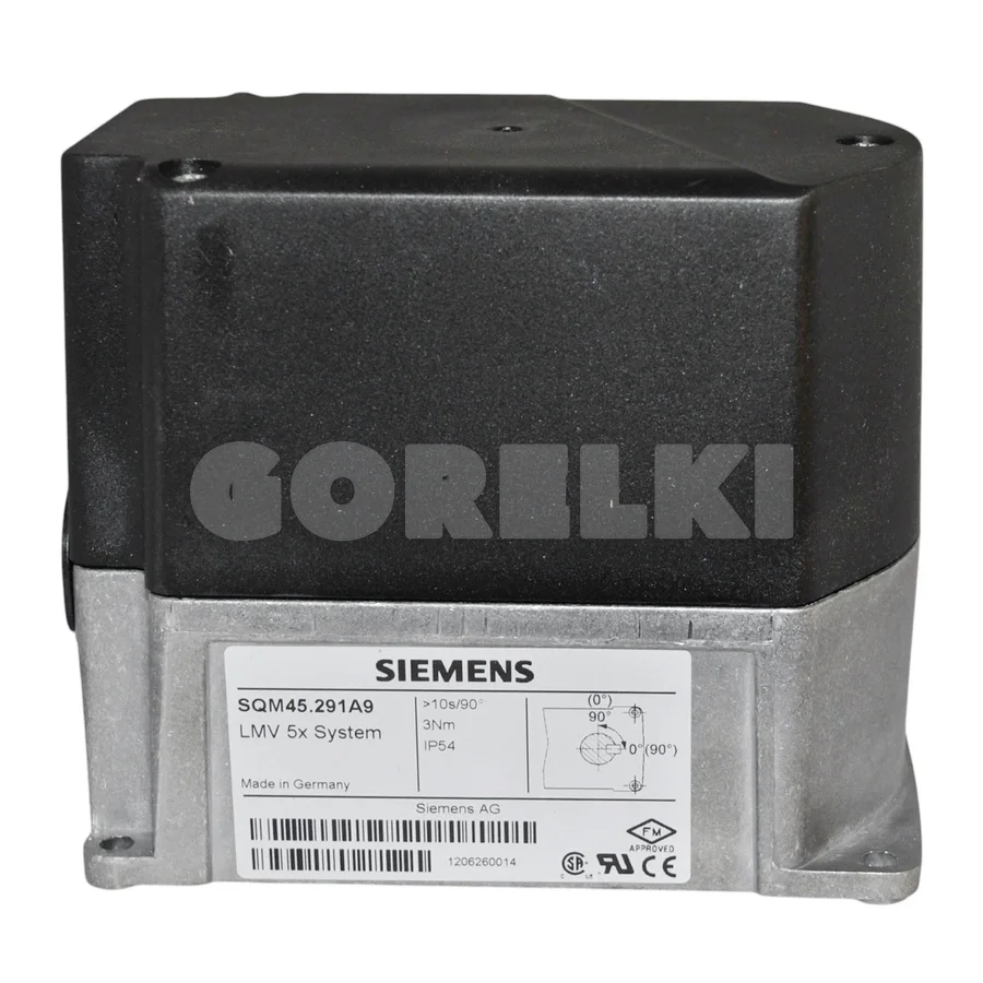 Сервопривод Siemens SQM45.291A9
