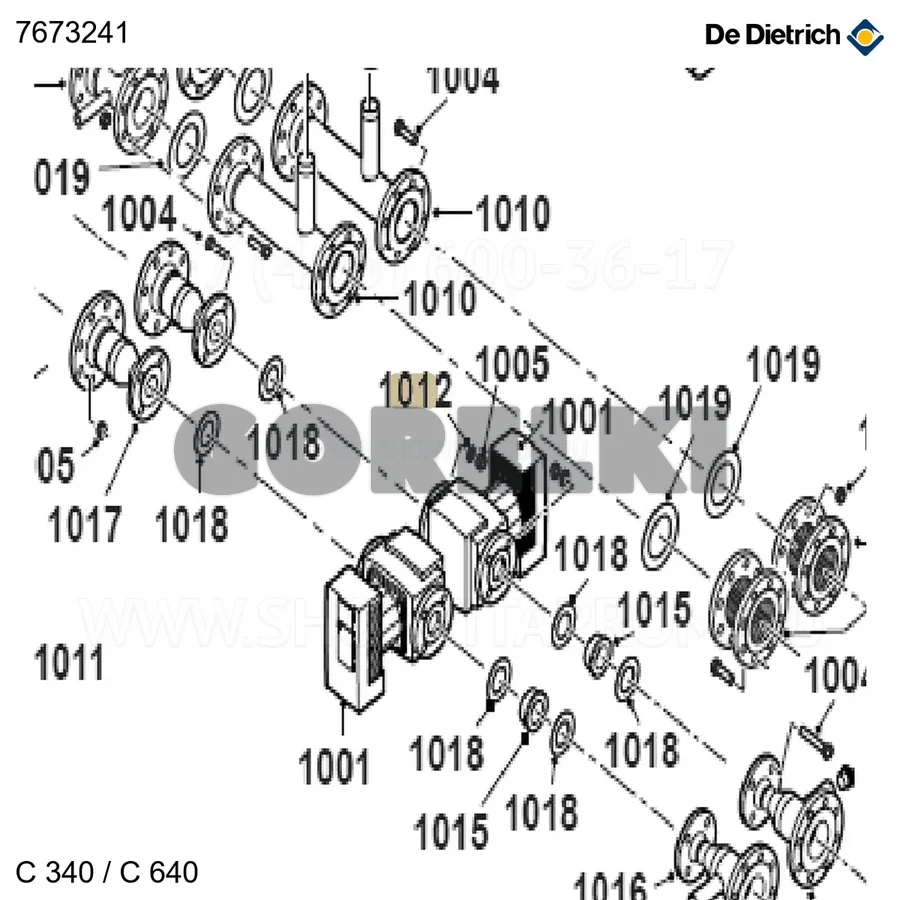Шайба a17 De Dietrich 7673241 для газового котла