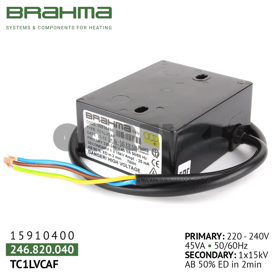 Трансформатор Brahma TC1LVCAF 15910400