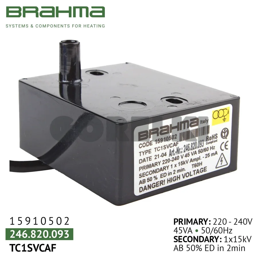 Трансформатор Brahma TC1SVCAF 15910502