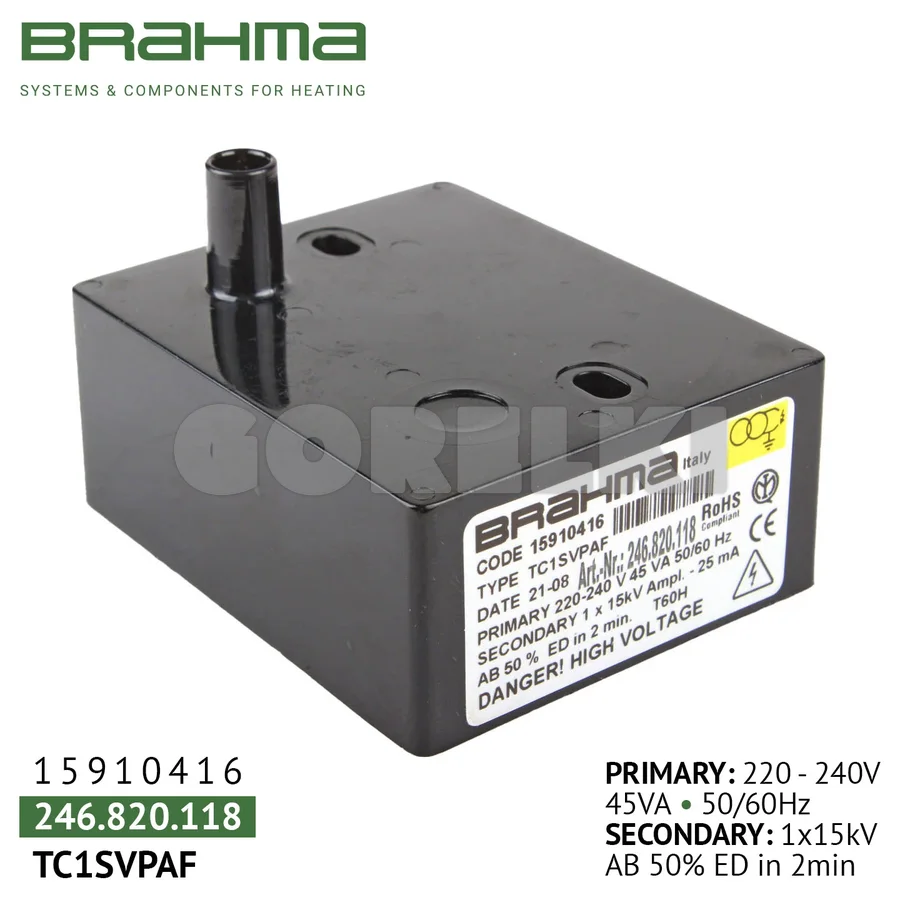 Трансформатор Brahma TC1SVPAF 15910416
