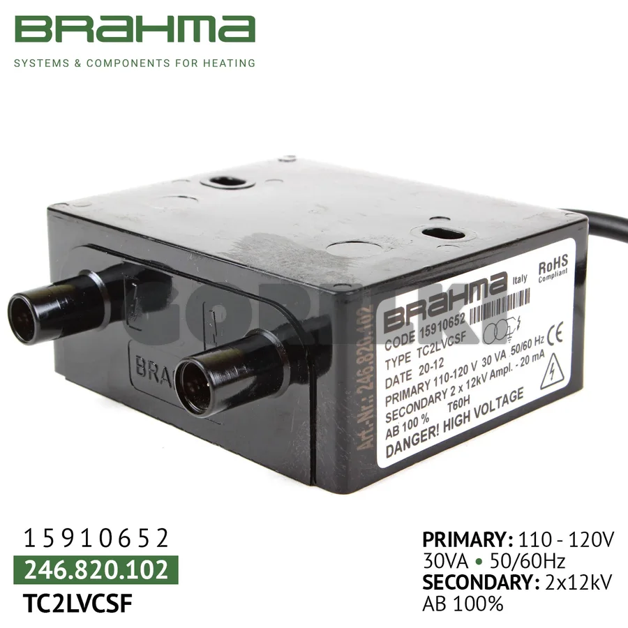 Трансформатор Brahma TC2LVCSF 110-120V 15910652