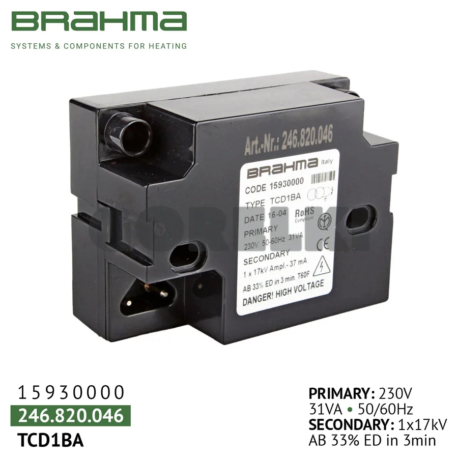 Трансформатор Brahma TCD1BA 15930000
