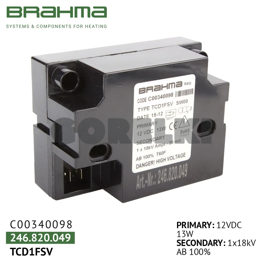 Трансформатор Brahma TCD1FSV C00340098