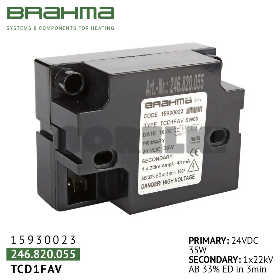 Трансформатор Brahma TCD2FAV 15930023
