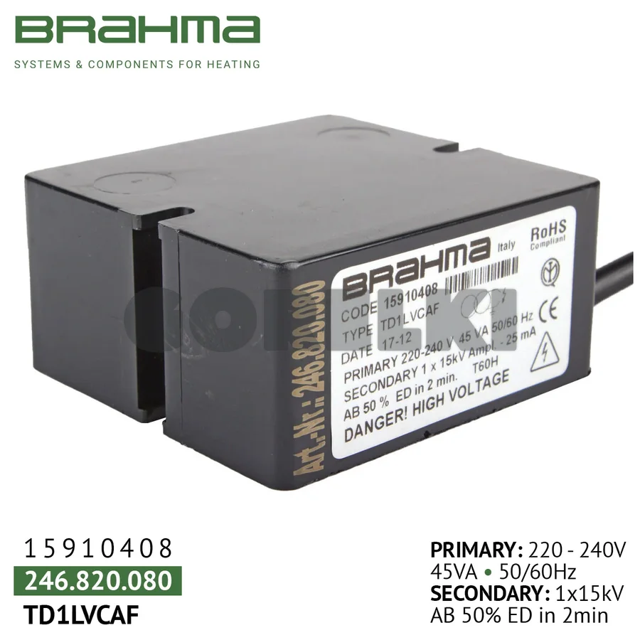 Трансформатор Brahma TD1LVCAF 15910408