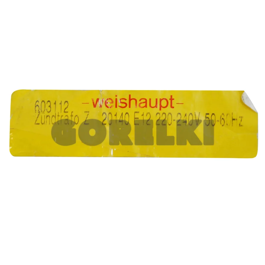 Трансформатор Z 20 140, для горелки Weishaupt We603112
