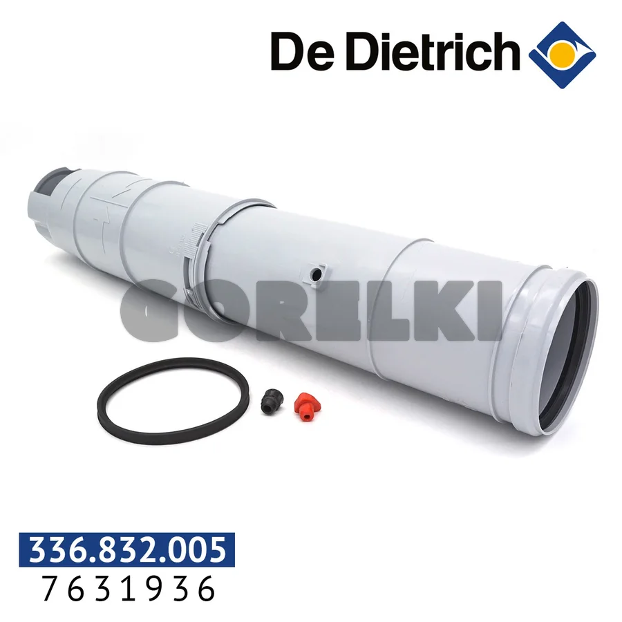 Труба De Dietrich для отвода продуктов сгорания, DN100 7631936 для газового котла