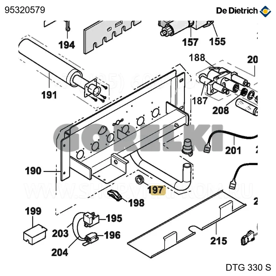 Ввод кабельный ref 2100 heyco De Dietrich 95320579 для газового котла