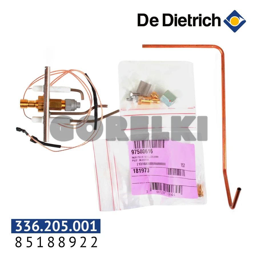 Запальная горелка De Dietrich 4-5-6 секционные котлы 85188922 для газового котла