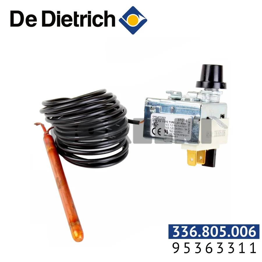 Защитный термостат De Dietrich 110°С 95363311 для газового котла