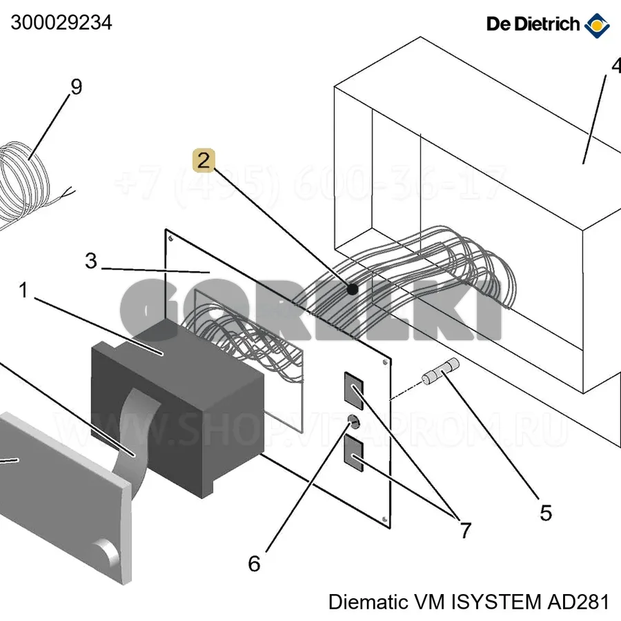 Жгут проводов VM4 De Dietrich 300029234 для газового котла